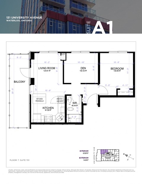 131 University Ave W 1 Bed Apartment for Rent - Photo Gallery 18